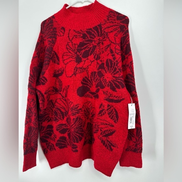 NWT Liz Claiborne Womens Mock Neck Long Sleeve Pullover Sweater Sz XXL - Picture 1 of 3